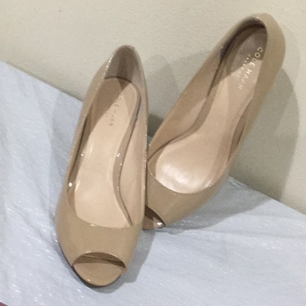 Cole Haan open toed wedge